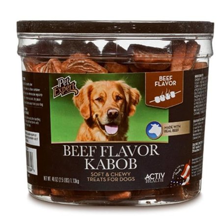 SUNSHINE MILL Sunshine Mills 215015 40 oz Tub for Pet Expert Beef Kabobs Dog Treats 215015